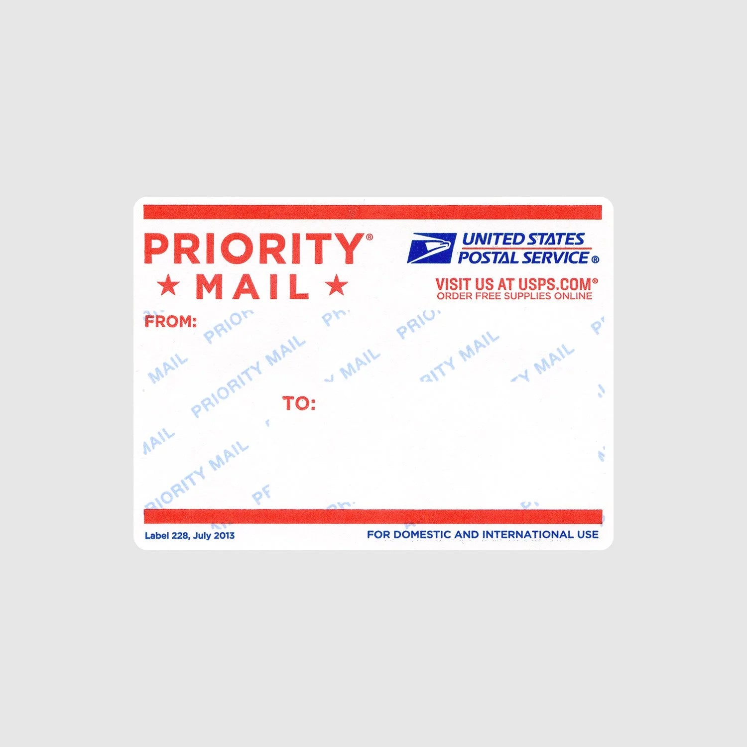 USPS - Label 228 July 2013