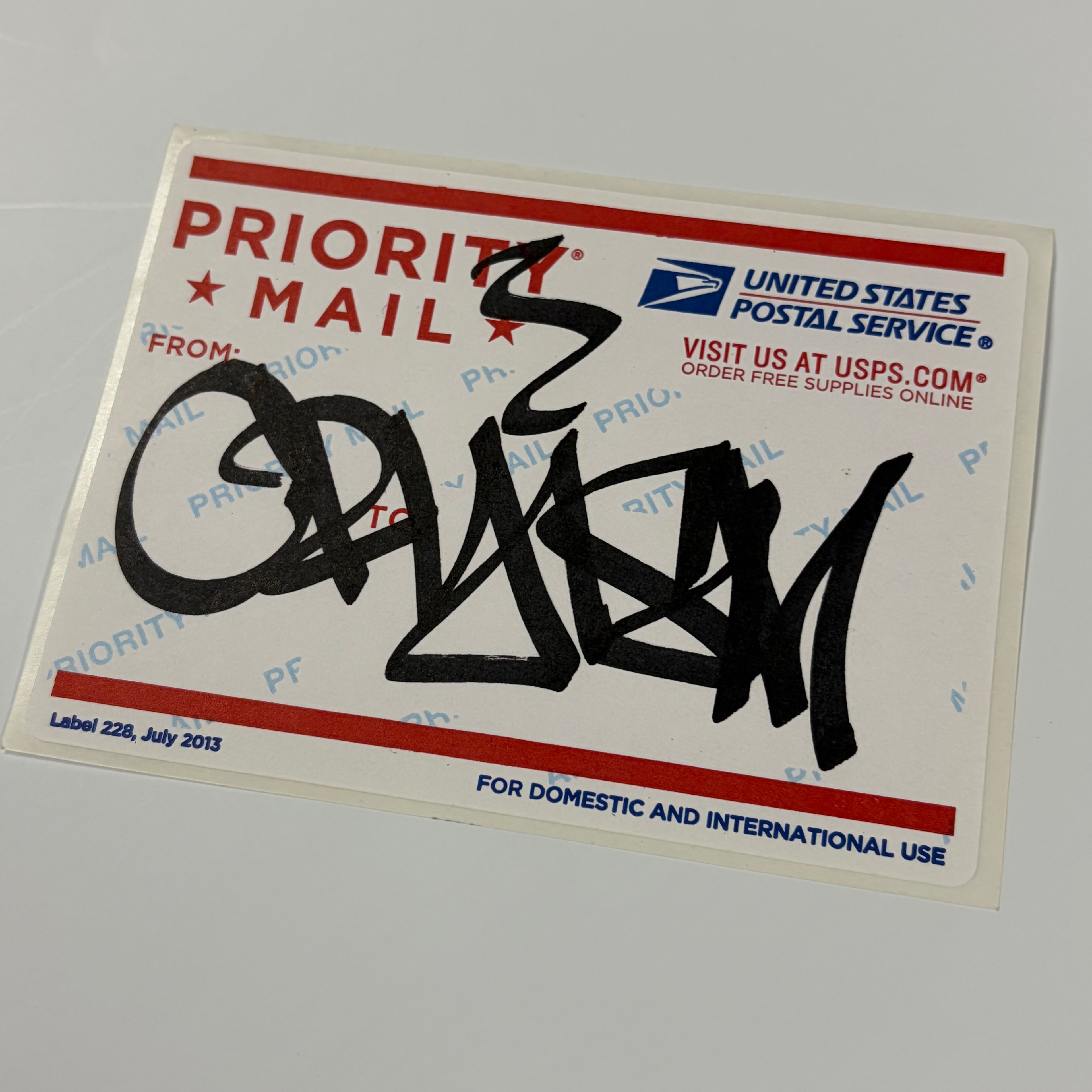 Grey Sticker
