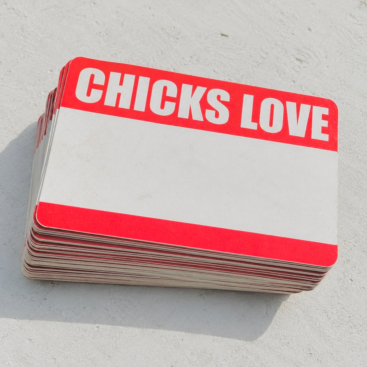 Chicks Love Blanks