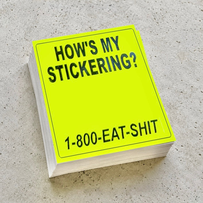 Stickering Blanks