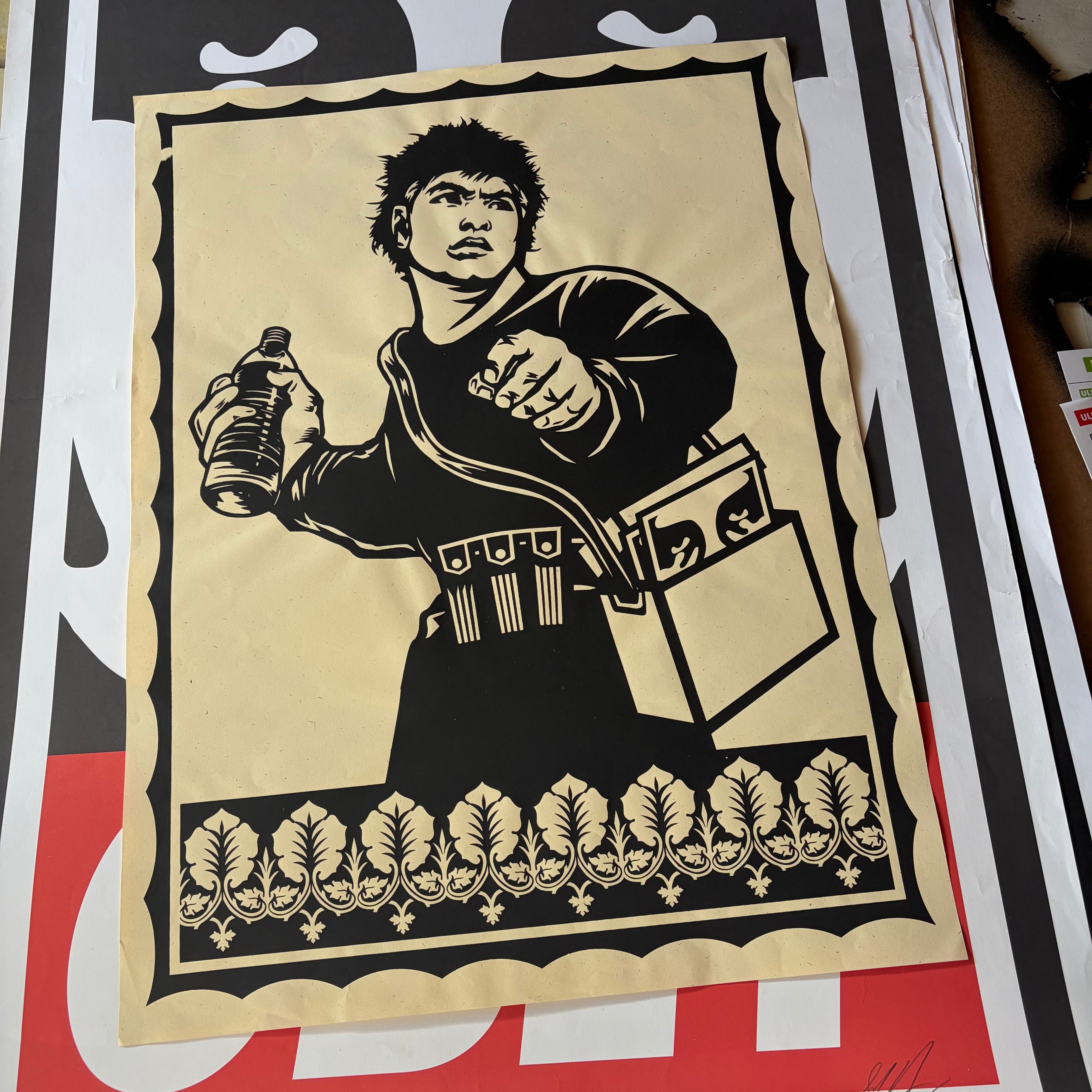 Obey Molotov Man Test Print
