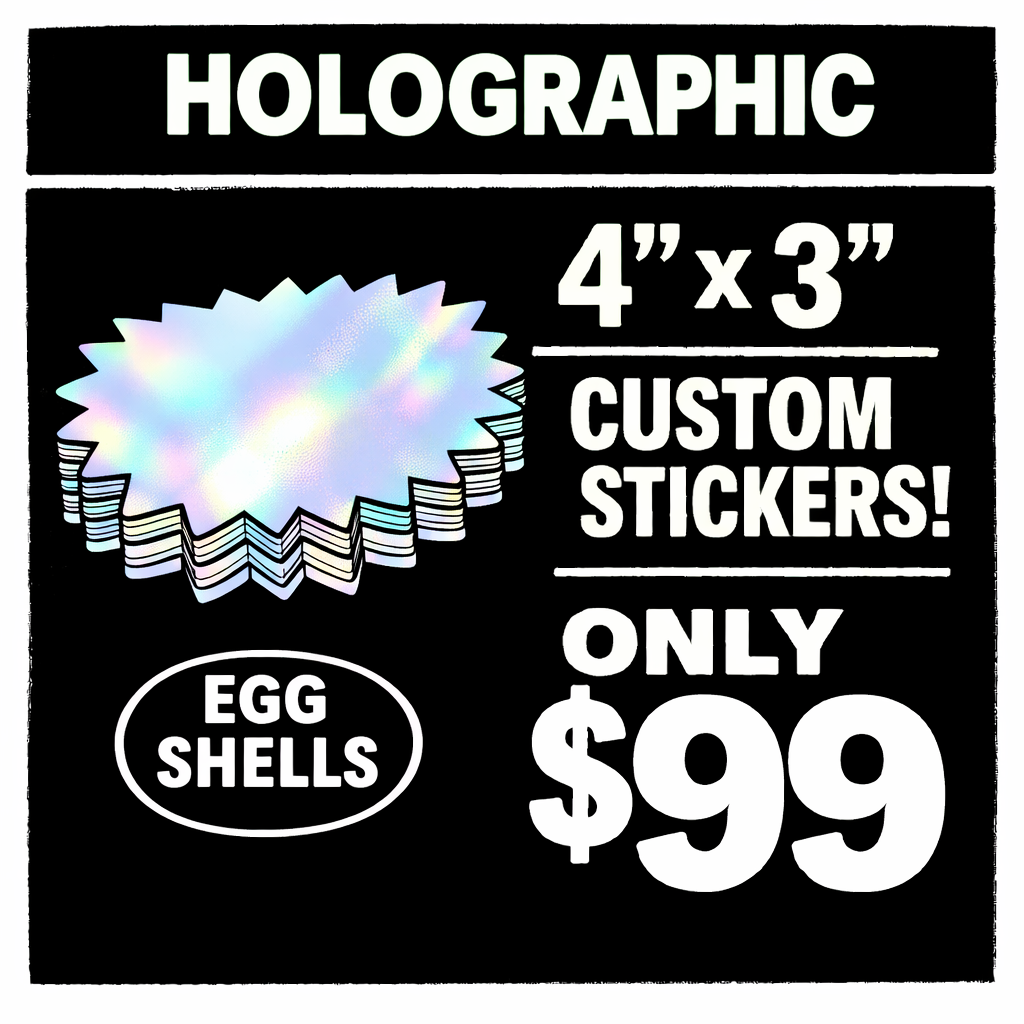 *Custom - Holographic Stickers