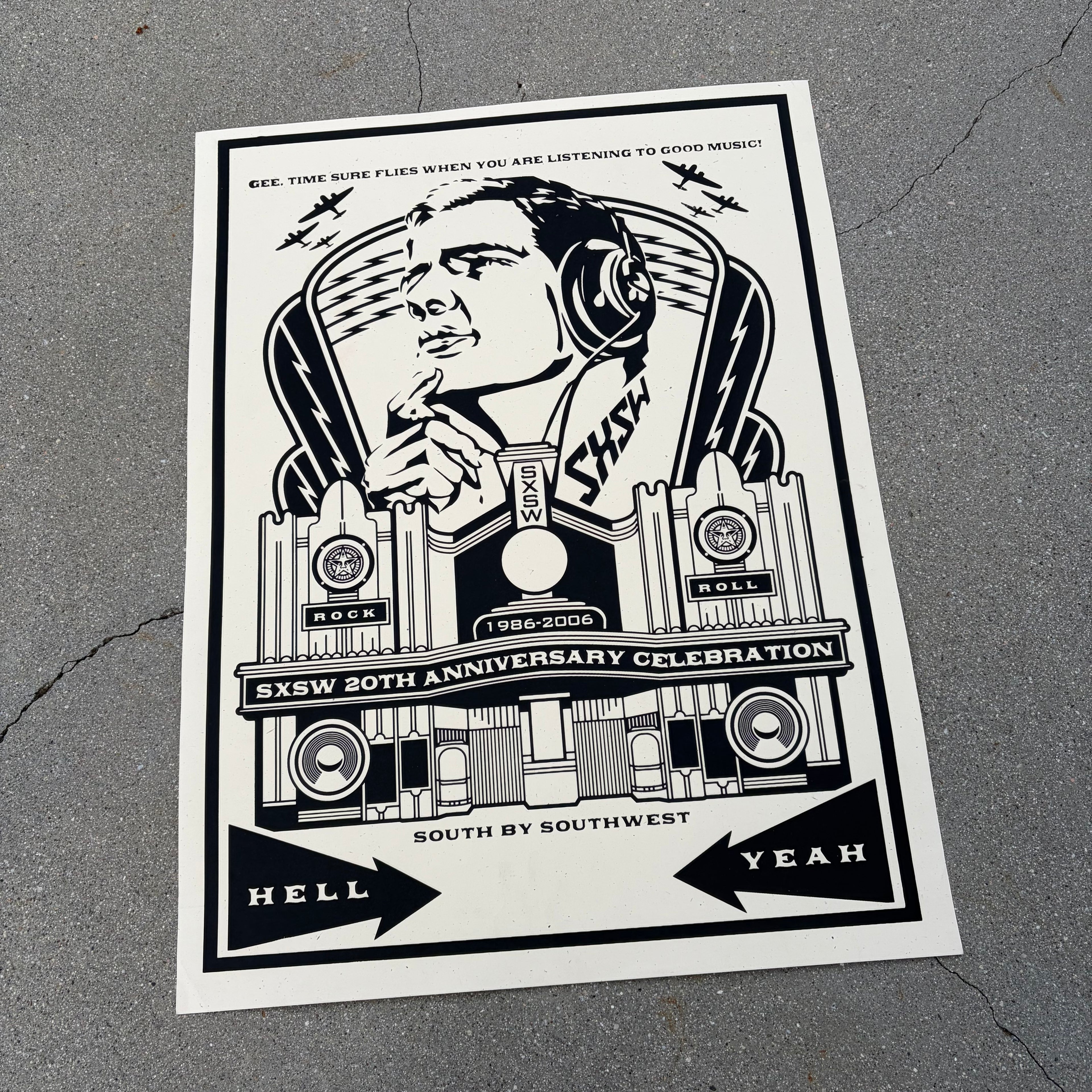 Obey SXSW Test Print